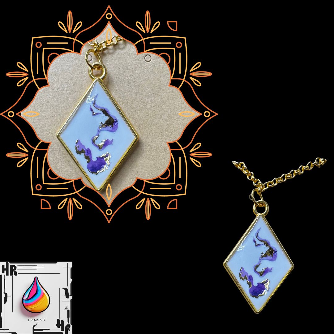 Resin Art Necklace