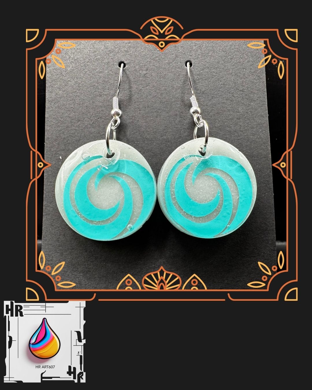 Glow in the dark Resin Earrings