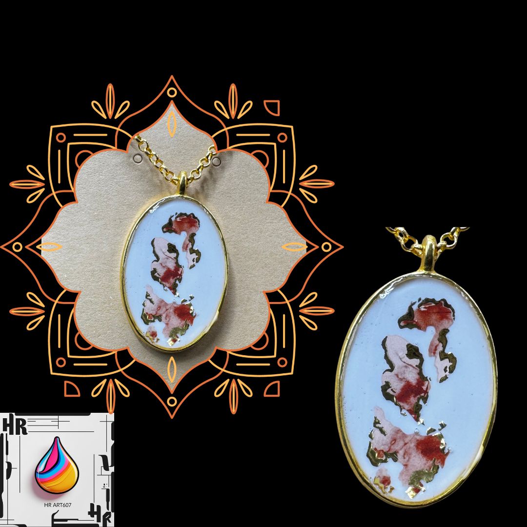 Resin Art Necklace
