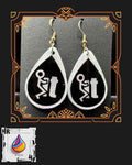 Fu*k-it Resin earrings