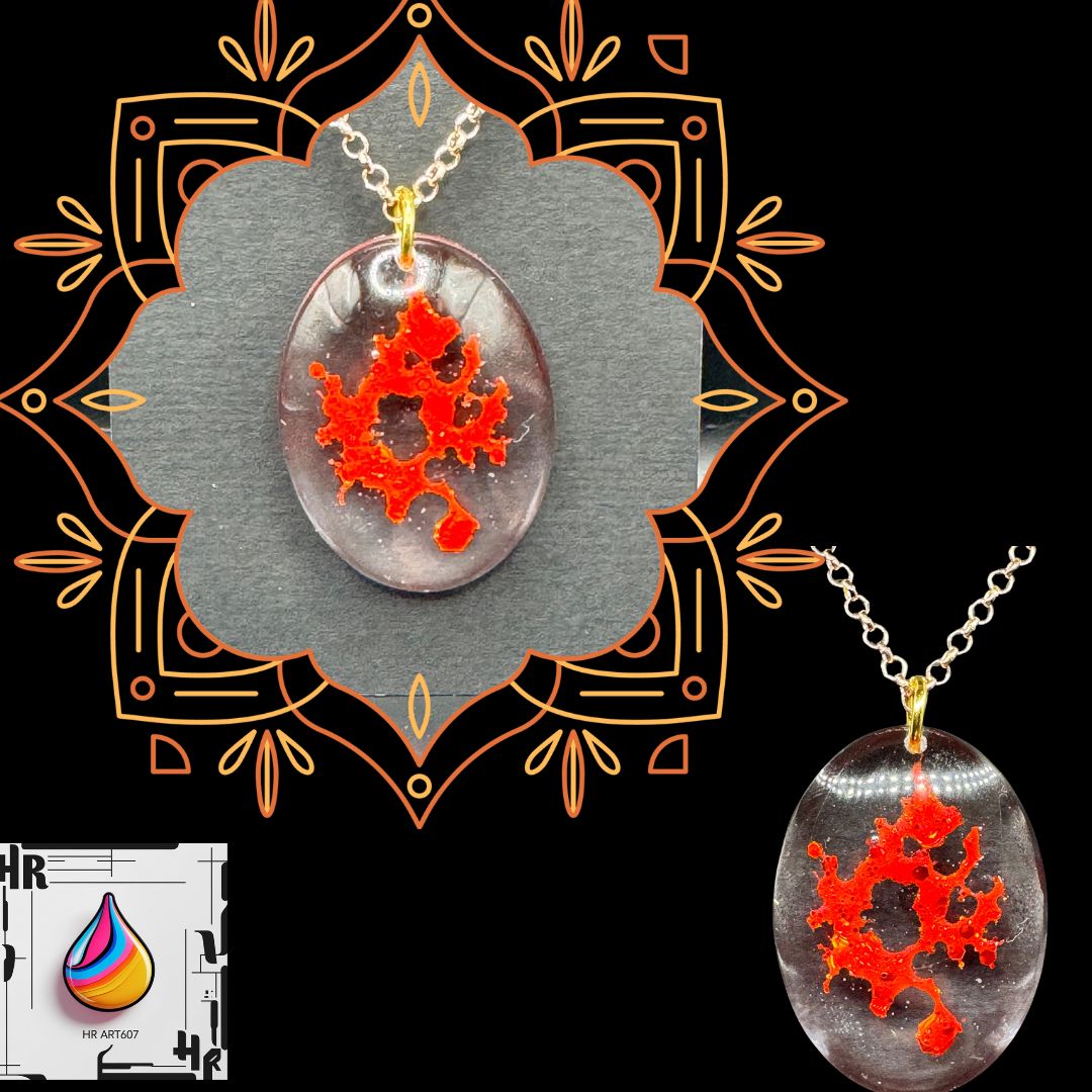 Resin Art Necklace
