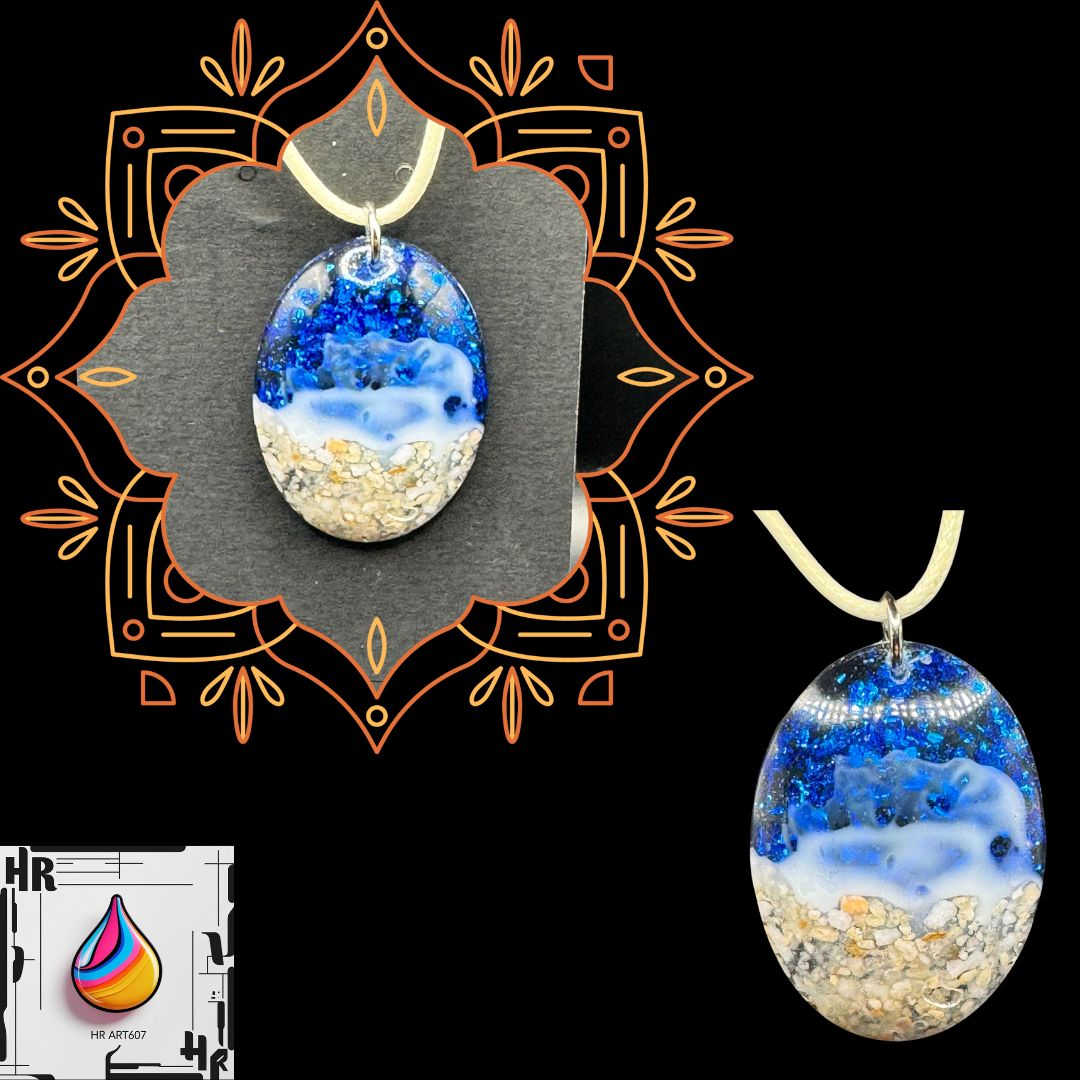 Resin Art Necklace