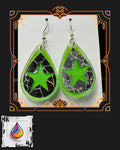 Roller Derby Resin Earrings-Jammer