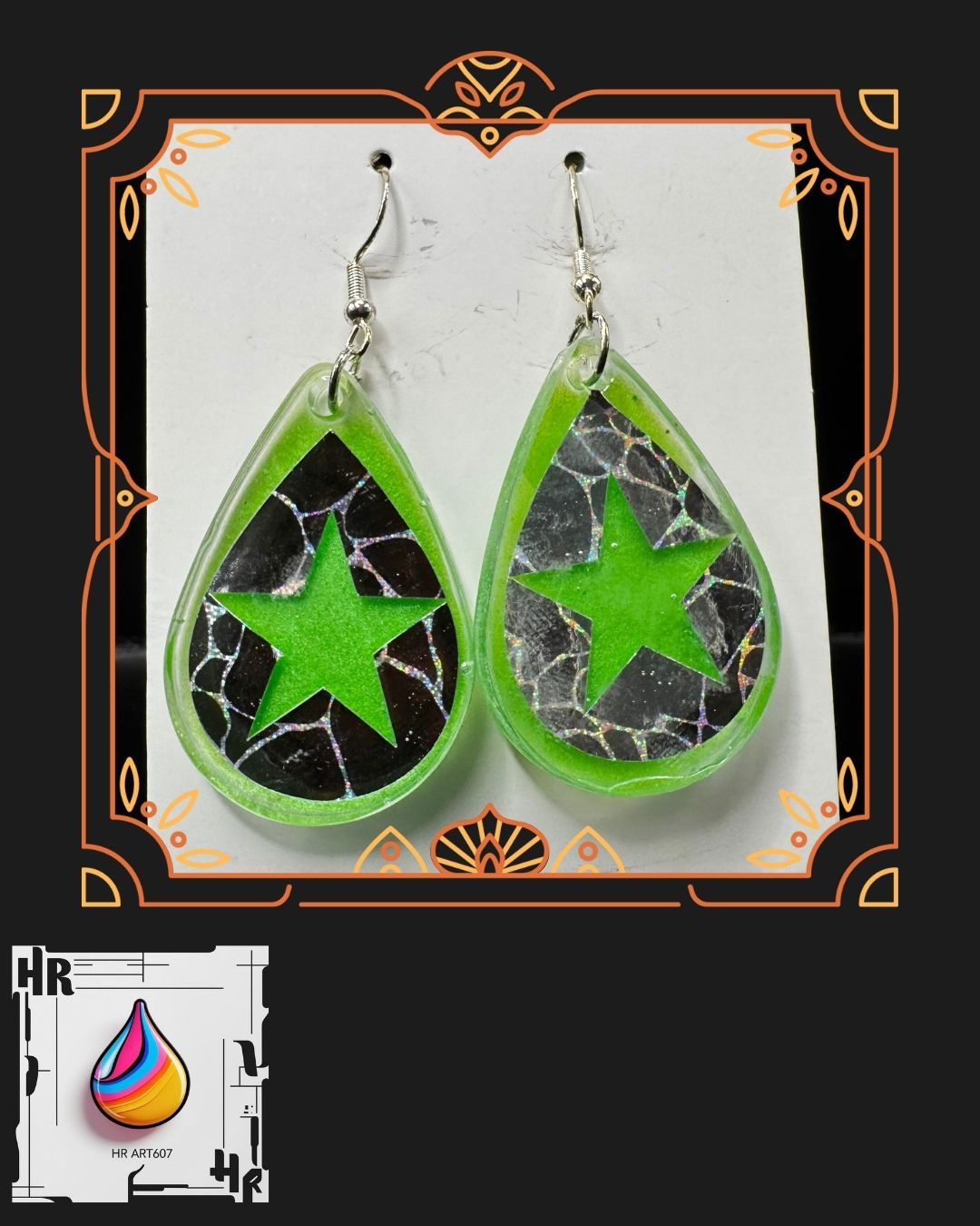 Roller Derby Resin Earrings-Jammer