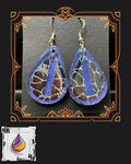Roller Derby Resin Earrings-Pivot