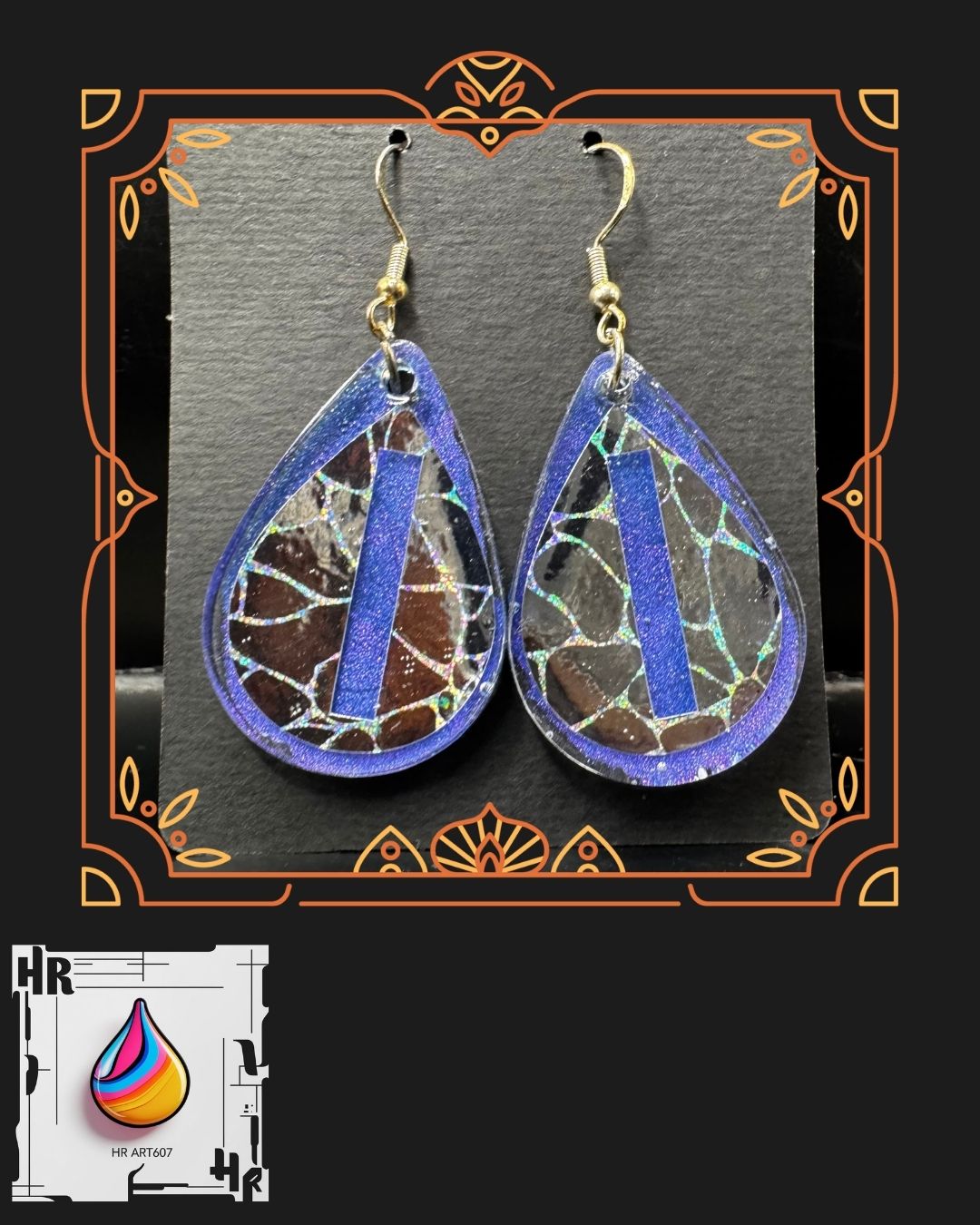 Roller Derby Resin Earrings-Pivot