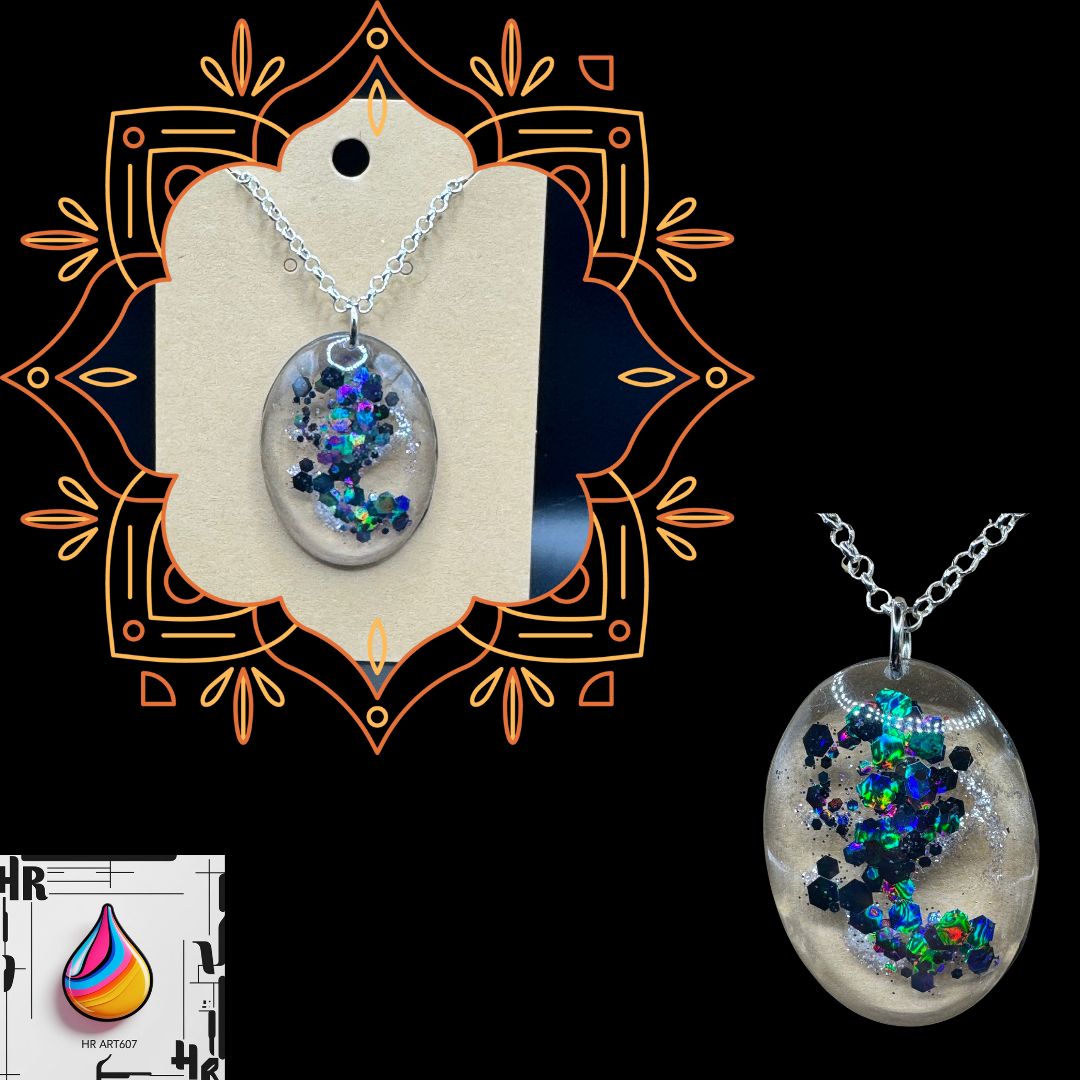 Resin Art Necklace