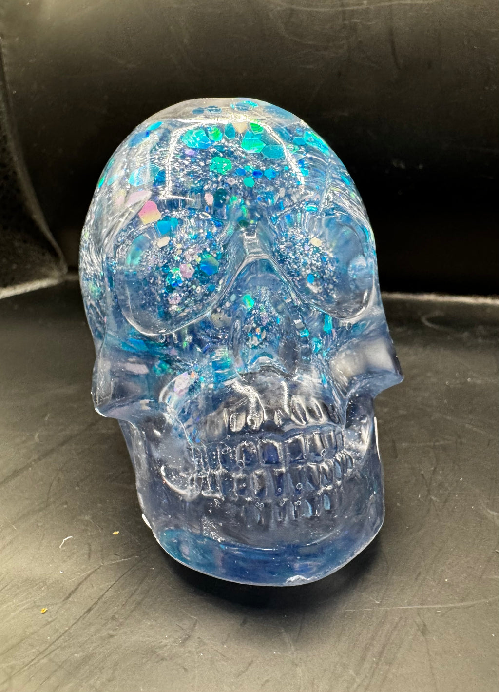 Skull Snow Globe Skull Light Blue