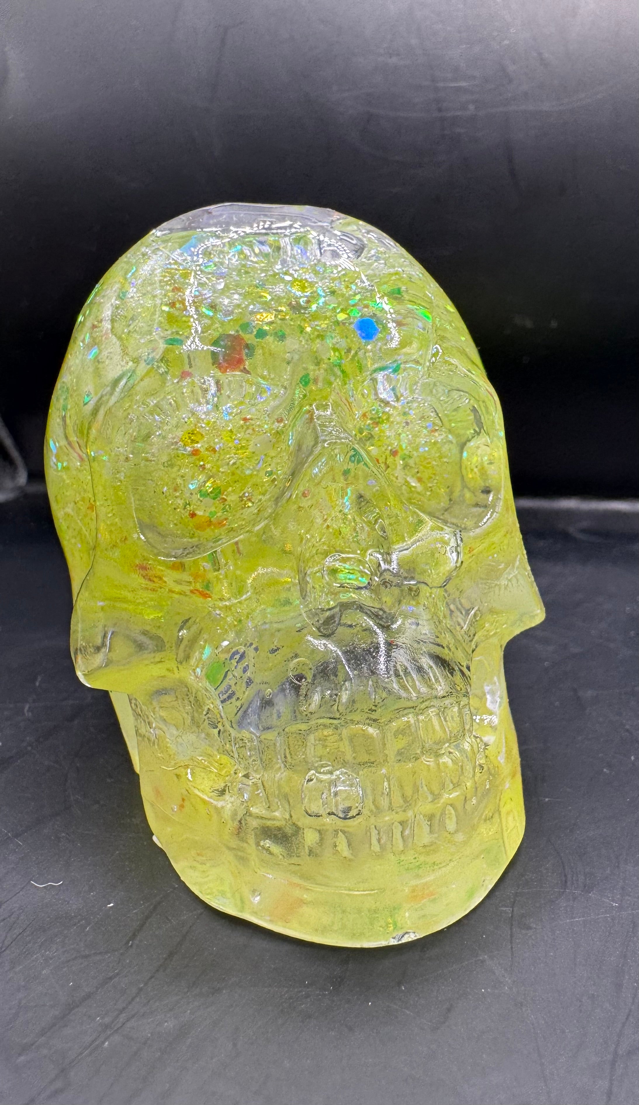 Skull Snow Globe Skull Green