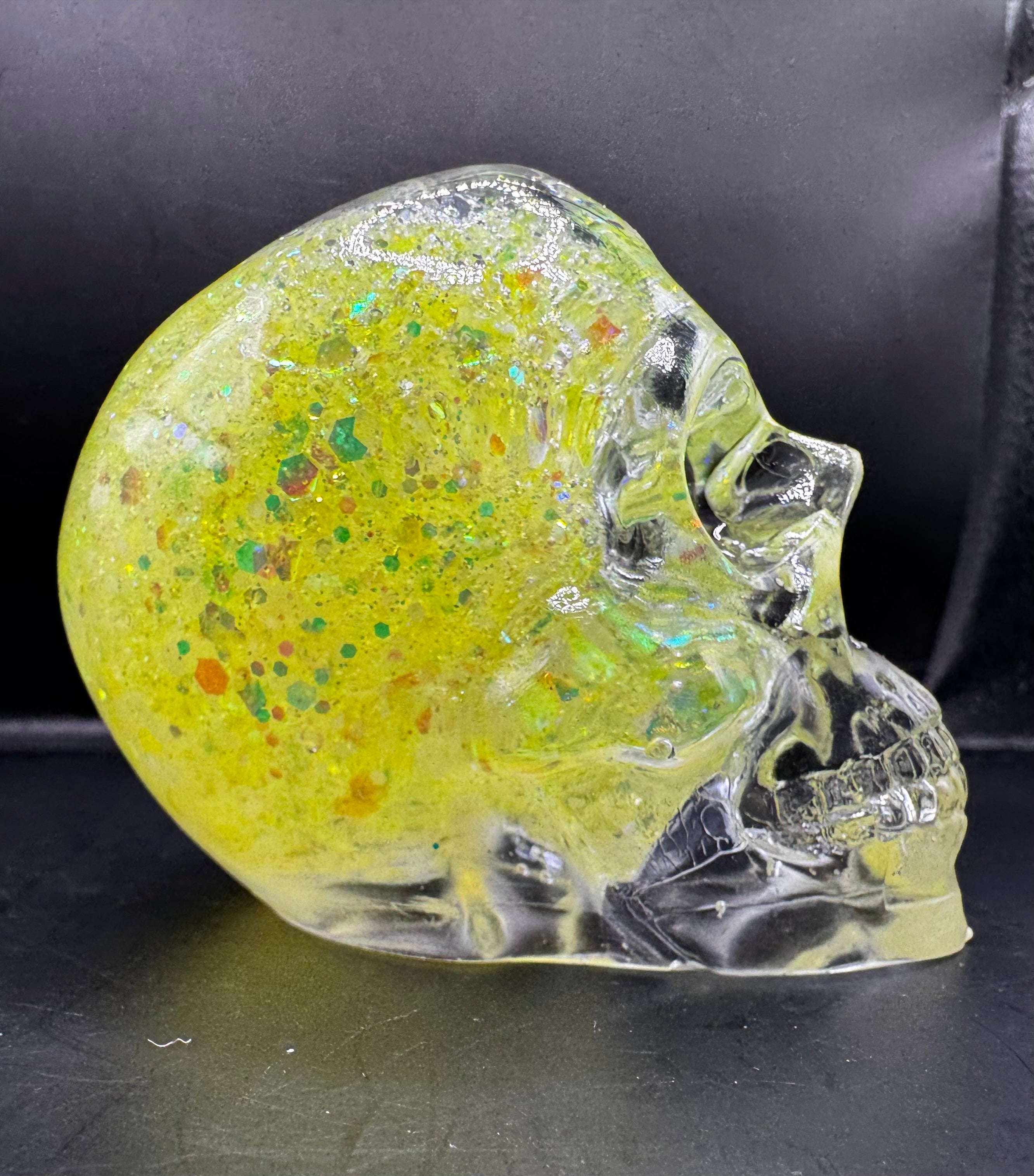 Skull Snow Globe Skull Green