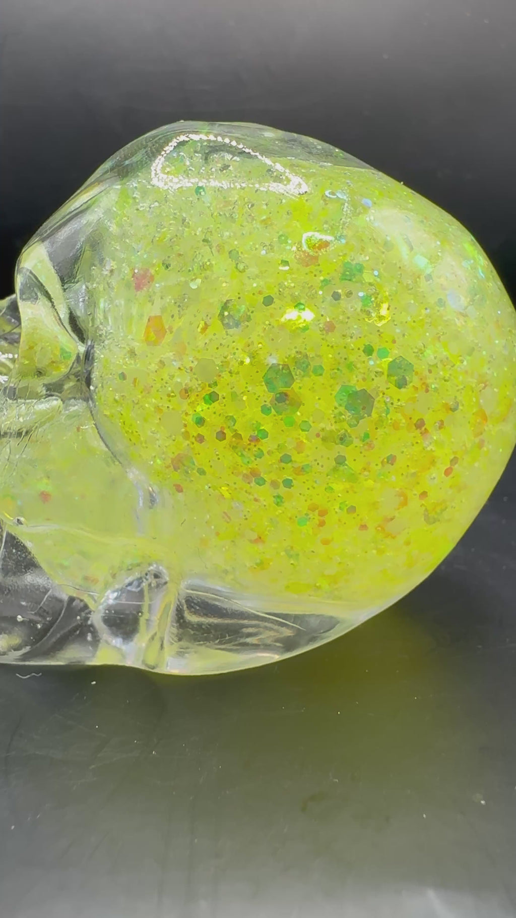 Skull Snow Globe Skull Green