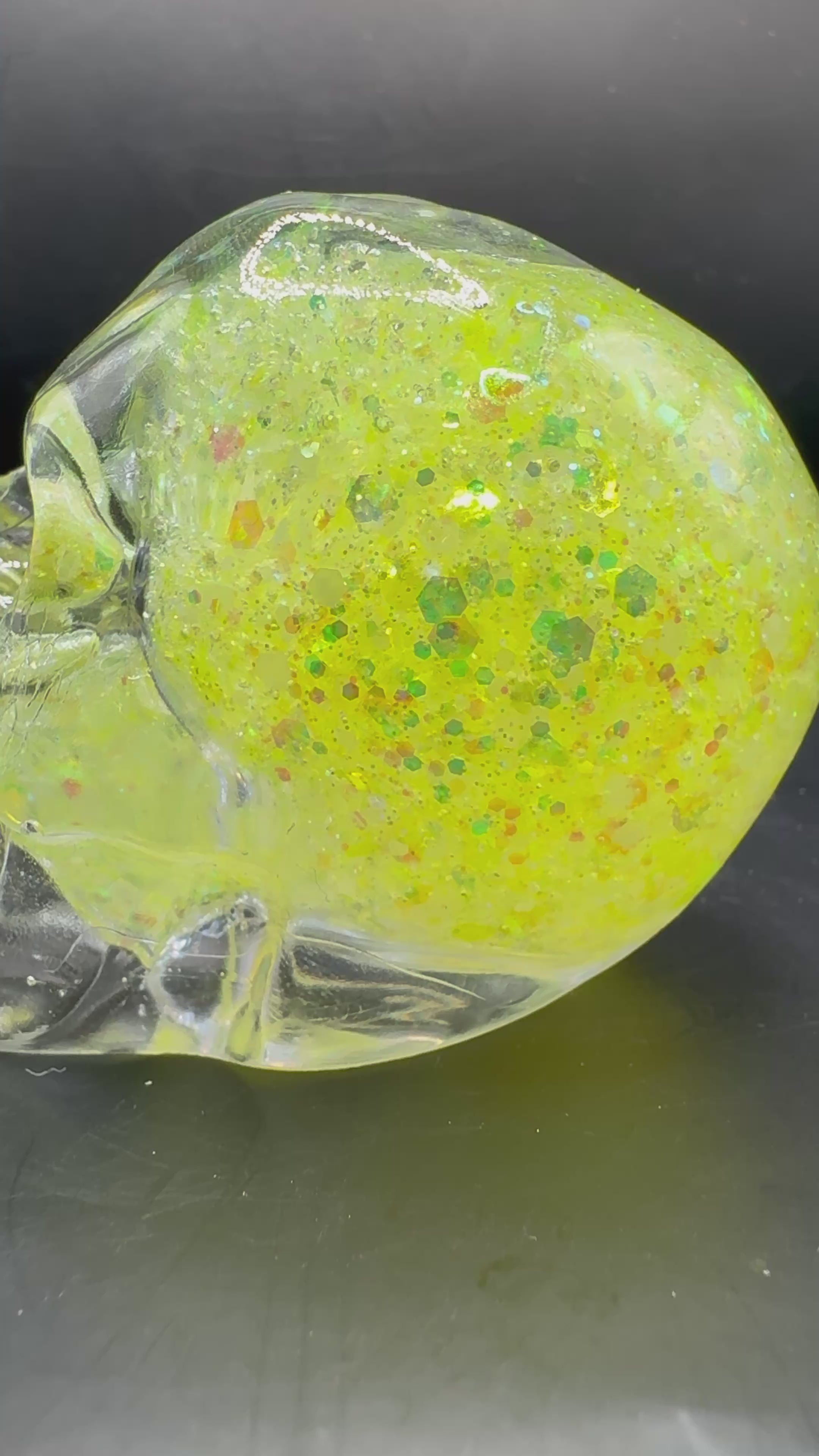 Skull Snow Globe Skull Green