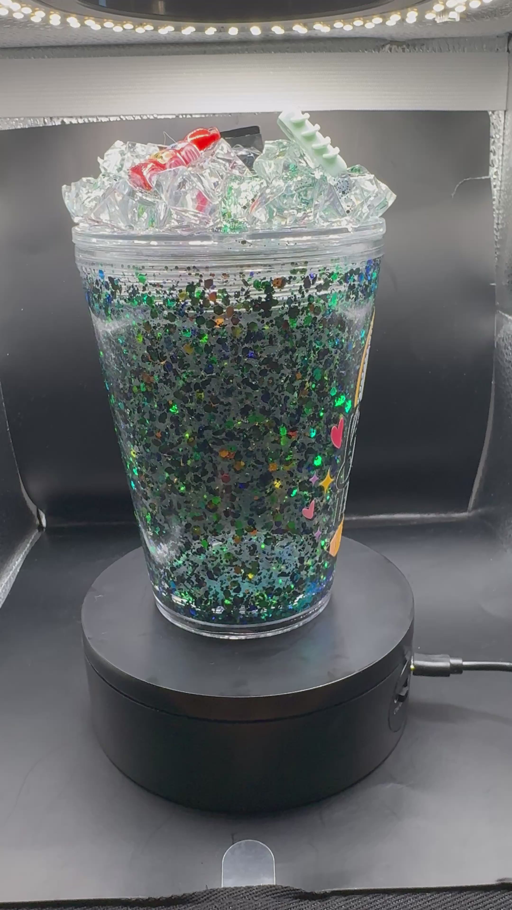 12oz Glitter Teacher tumbler cup