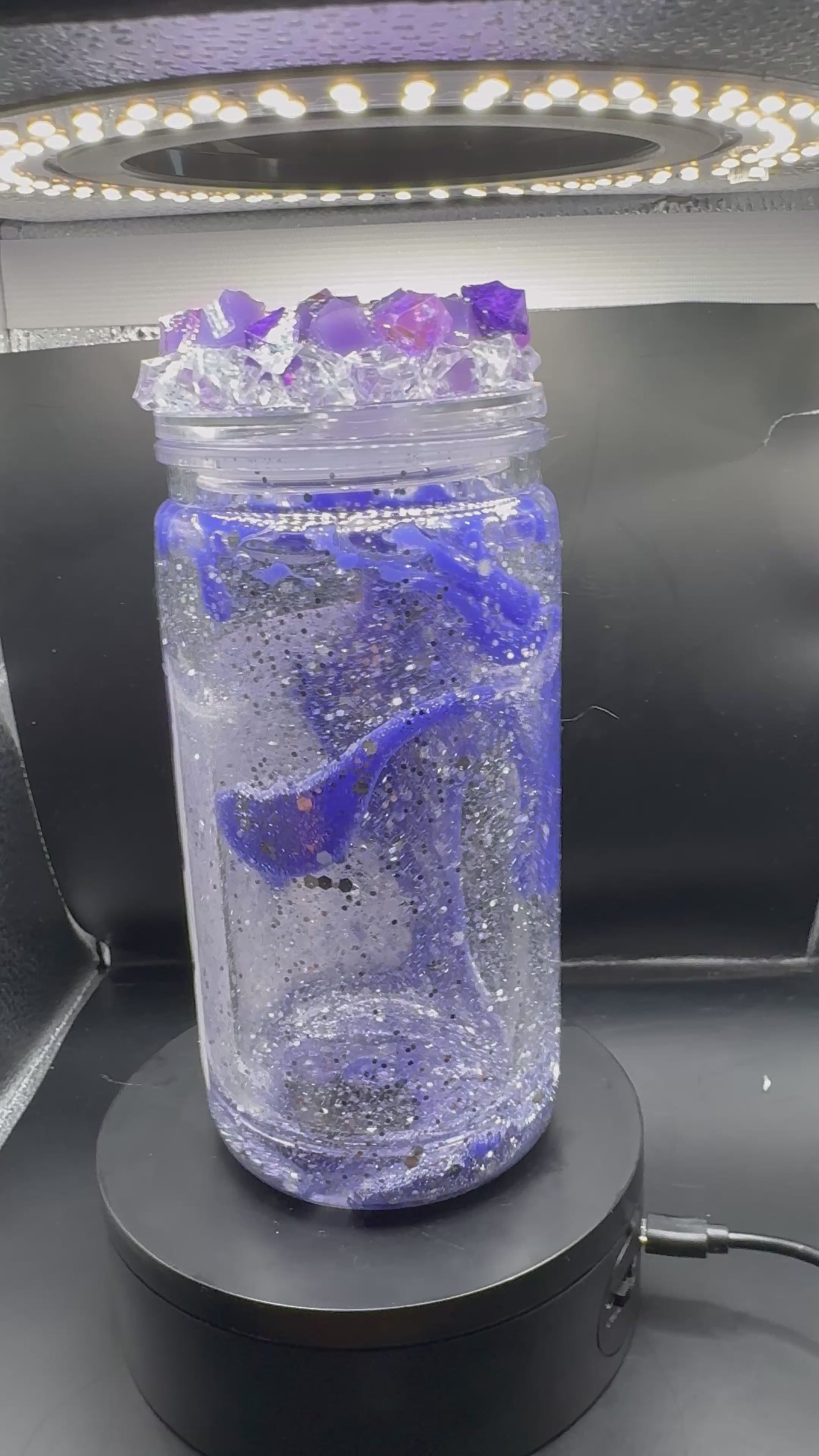 16oz Glitter lava tumbler cup