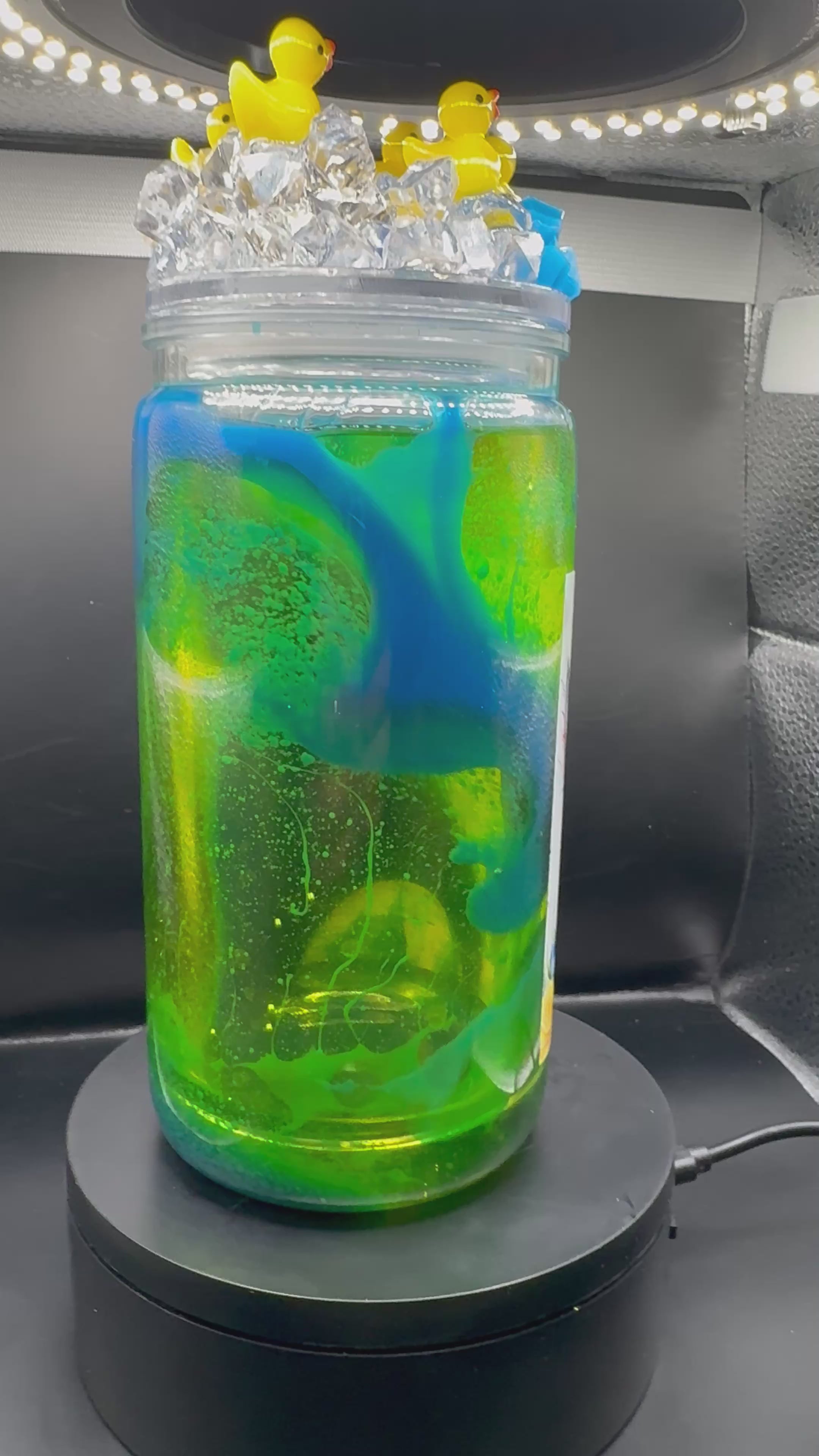 12oz Rubber Ducky dual lava tumbler cup